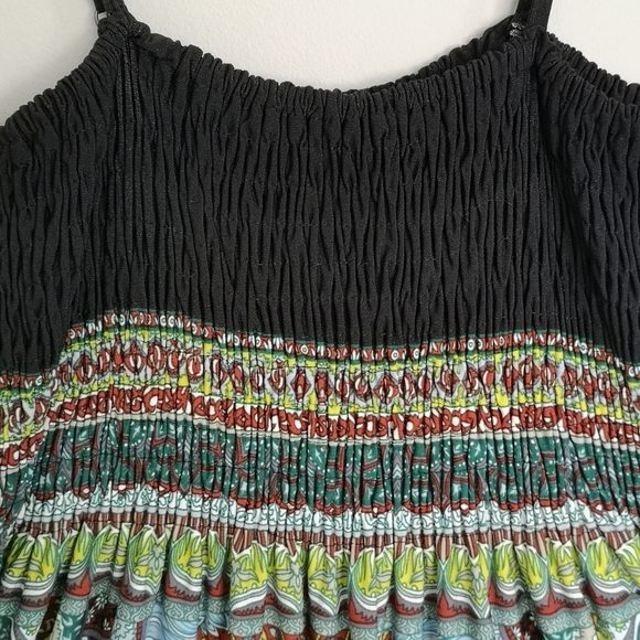 Boho Maxi Dress by India Boutique Long Ethnic Travel Inspired Flowy One Size Fit - Picture 4 of 13